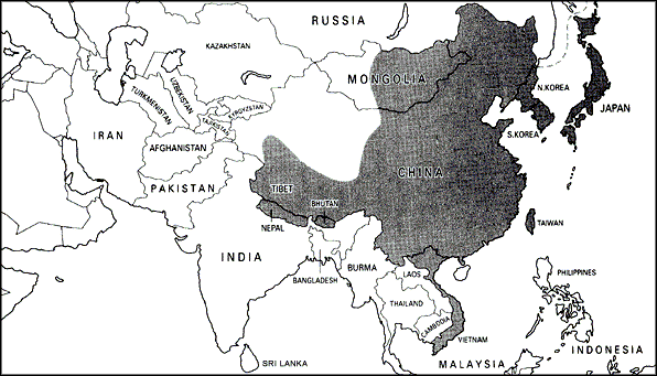 Mahayana Buddhism Map