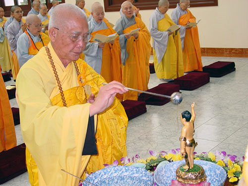 Venerable doing Prayers